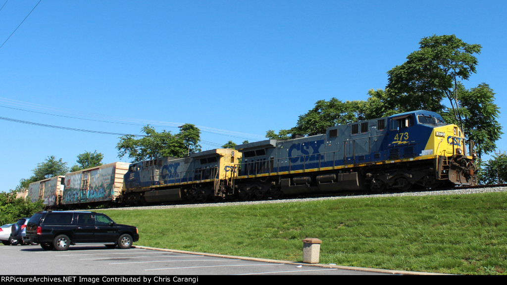 CSXT 473 &amp; 307 on Q370-14